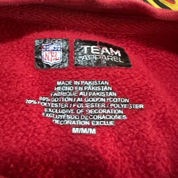 San Francisco 49ers NFL Team Apparel Red Crewneck Sweater Pullover Medium NFC We - Picture 4 of 4